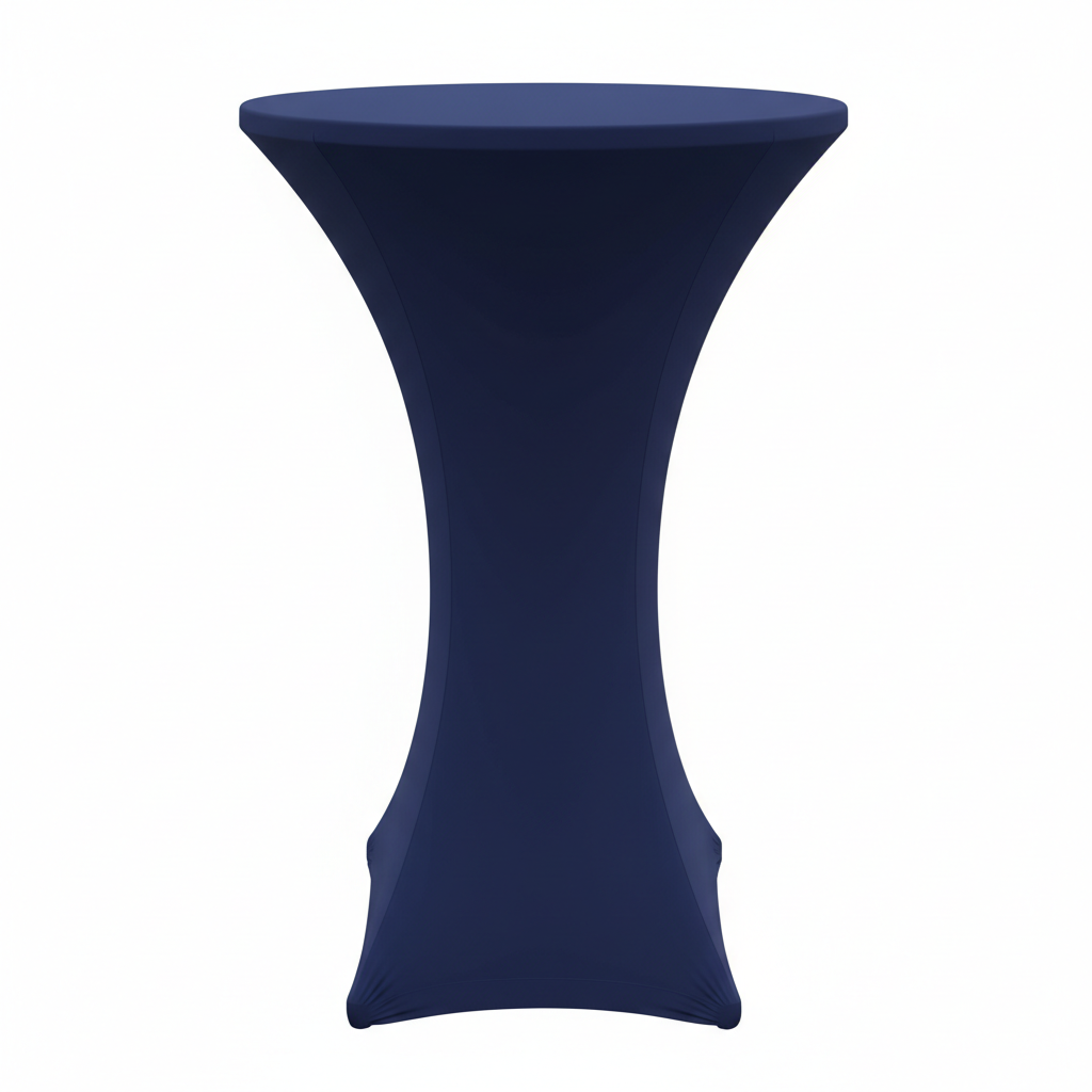 Fitted spandex cocktail table linen